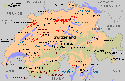 A map of Switzerland showing my Location.