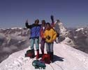 On the summit of Breithorn the view reaches to Italy, France, Germany, Austria and of course Switzerland.